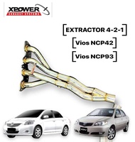 Toyota Vios Ncp42 / NCP93/ NCP150 Extractor Header 421 (LONG) Stainless Steel
