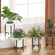 W-8&amp; Indoor Gardening Flower Pot Frame Floor Type Metal Flower Pot Holder Modern Minimalist Cross Multi-Layer Retractabl
