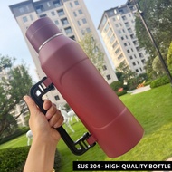 ✨ 1500ML✨ Stainless Steel Tumbler With Handle Thermos Cup Mug Bottle Coffee Flask Botol Air Tahan Se