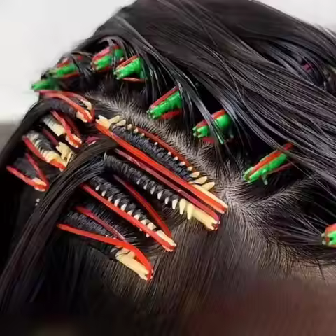 20/30Pcs Hair Styling Tools 2.3/3.3/4/5mm Hair Root Perm Rods Bars Curlers With Clips Bangs Fluffy S