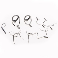 [HOT] 11pcs  Fly Fishing Rod Guide Eye Set Guide Ring Guide Tip Hook Rod Repair Kit
