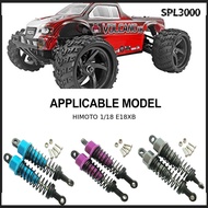 Aluminum Alloy 1/18 Front Rear Shock Absorber 2pcs Smooth For HIMOTO E18XB E18XBL E18DB E18DBL E18MT
