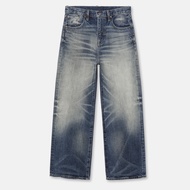 กางเกงยีนส์ทรงหลวมขาตรง Hobkirk 25SS Nevada Vintage Washed กางเกงยีนส์ทรงขาบานสำหรับผู้ชาย ทรงหลวม ส
