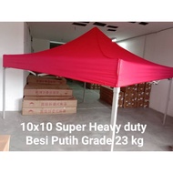 (ready stock)10x10 lebih tahan lasak AAA kanvas pvc 0.30mm portable canopy super heavy duty AAA