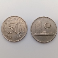 S1 50Sen 1988 Malaysia Old Coins Syiling Lama (1pcs)
