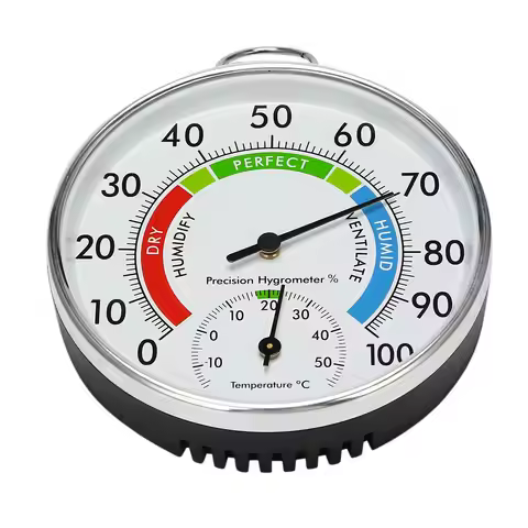 Temperature And Humidity Analog Indicator Indoor Outdoor Thermometer Hygrometer L15-[A22I Store]