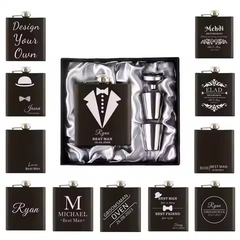 8oz Portable Pocket Hip Flask Outdoor Travel Stainless Steel Flask Whiskey Drink Alcohol Flasks 8oz 