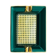 LUBINSKI Ciga Ceramic Ashtray Two slots bone China Upscale luxury household fashion personality asht