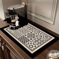 BREWISH Kitchen Waterproof Table Mat Absorbent Mat Sink Drain Pad Countertop Drying Mat Tikar Penger