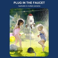 Flying Water Spray Space Toys Rocket Songkran Festival Playing Lawn Children's Toy Water T4q9