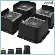 ESPOIR 4 Pcs/Set Bed Risers, 1-6 Inch Heavy-Duty Oversized Furniture Risers, Professional Support Be