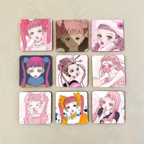 Miwako P-Paradise K-Kiss Fridge Magnets Round Magnetic Refrigerator Decoration Memorial Gifts Weddin