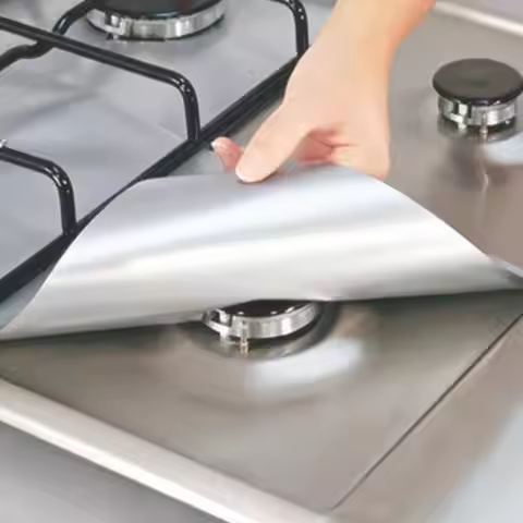 6/4/1pcsStove Protector Cover Liner Gas Stove Protector Gas Stove Stovetop Burner Protector Kitchen