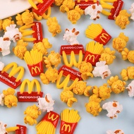 Smiley Face French Fries Popcorn Cream Glue Phone Case Material Package Handmade diy Making Homemade