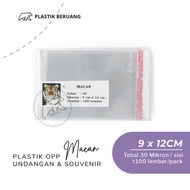 GANTUNGAN OPP Tiger Plastic 9x12 30 Micron Thickness Plastic Glue Souvenir Keychain Jewelry Bracelet