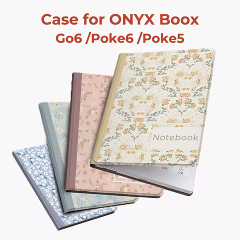 Twosheep 6-inch Case for Onyx Boox Go6 Poke6 Poke5 Magnetic Flip Cover No Shell Auto Sleep Wake Func