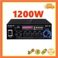 1 year warranty Home Amplifiers 2000W FM radio Speaker Audio Amplifier USB SD FM Car 5.0 bluetooth