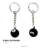 ETW [Taichung Store] STUSSY 8 BALL KEYCHAIN No. 8 Charm Key Ring Pendant