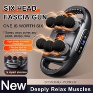Six-Head Massage Gun Fascia Gun Nine gear modes twenty different gear strengths 20KG Strength Body F