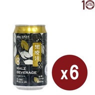 台灣啤酒 - [台灣啤酒]-原味黑麥汁-減糖香濃-(罐裝) - 6罐 x 330亳升