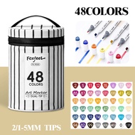 LORDWEY | Foxfeel Double-headed Marker Pen Alcohol Oil-based Marker Pen Set Hand-drawn Anime Design 