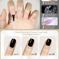 MIANEL No-Wipe Functional Gel Nail Polish, Professional Top Coat, 10ml, Salon Use for Nail Art, Glos