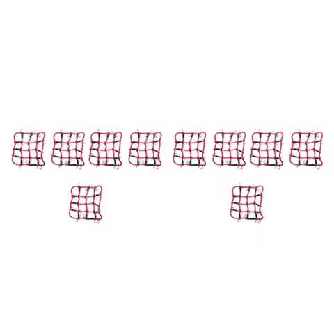 B78B-10X RC Car Parts Accessories Elastic Luggage Net For 1/12 MN D90 D99 MN99S,Red