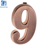Gazechimp Inlaid Door Number Sign Plaque House Hotel Address Digits Plate  Address Number 0-- Signs