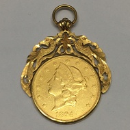 Koin Emas Amerika USA (Liberty Head Double Eagle) 1894 - $20.00