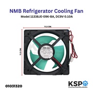 Y-NMB Refrigerator Cooling Fan, Model 11338JE-09K-BA, DC9V 0.10A, Refrigerator Spare Parts