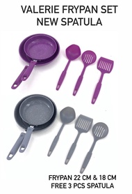 Valerie Frypan Set Marble2 pcs frypan + 3 pcs spatula