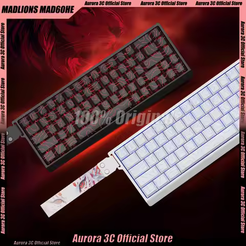 MADLIONS MAD60HE MAD68HE Magnetic Switch Keyboard 8000Hz Mechanical Keyboard 0.01mmRT Wired Custom V