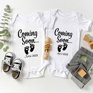 2025 January To December Month Baby Romper Newborns Monthly Bodysuit Infant Short Sleeve Romper Baby