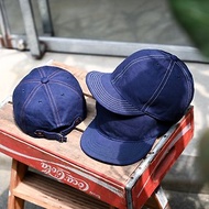 HIGHER 藍色布邊丹寧短簷帽 /日本製、工裝帽、棒球帽、手工帽