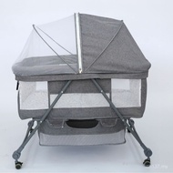 Baby Mosquito Net Bed Foldable Wheel Children's Bed Big Bed XF2I