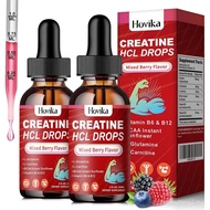 Titisan Cecair Creatine HCL untuk Lelaki & Wanita, Creatine Hydrochloride dengan L-Carnitine, L-Glut