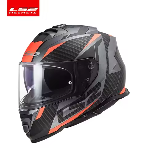 Original LS2 FF800 Motorcycle Helmet LS2 STORM 2 Full Face Helmet Men Women Dual lenses Motorbike Ra