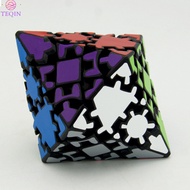 TEQIN IN stock Polyhedron Magic Skewb Cube with Sticker Pyramid Gear Speed Cube Puzzle Toy Ideal Gif