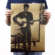 {Old Fandian} Bob Dylan Poster Kraft Paper Wall Decoration Decorative Painting Background Store Retr