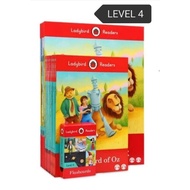 UK LADYBIRD READERS LEVEL 4 with 18 books + 66 flash cards