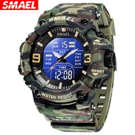 SMAEL Outdoor Waterproof Electronic Digital Watch Camouflage Sport Luminous Tactical Military Watch 
