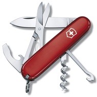 VICTORINOX Compact Red Swiss Army Knife Multi-Function Knife for Camping and Outdoor Use, featuring 