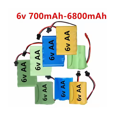 NiCD NiMH 6v 700mAh/1400mAh/1800/2400/3000mAh 3500mAh/5000mah/6800mah Battery For Rc Cars Boat Ship 