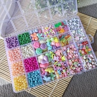 News Set COMPLETE 24 Set TOPING BEAD BOX PACKAGE NECKLACE BRACELET STRAP MATERIAL hp l Premium Aesth
