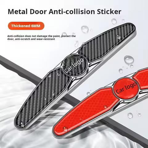 Door anti-collision strip Car door protection Anti-collision scratch Door protective sticker Metal a