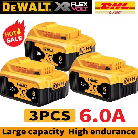 Dewalt Battery 20v Original 6AH 9AH 20v/60v Battery Dewalt DCB200DCBL722/DCL050/DCF850Power Tool Rep