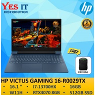HP Victus 16 Gaming Laptop 16-R0029TX BLUE  (16.1" FHD/i5-13500HX/i7-13700HX/16GB/512GB/RTX4070 8GB/W11/2YW)