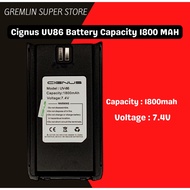 Cignus UV86 Battery Capacity 1800 MAH with freebies