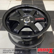 ล้อแม็กซ์มือ 2 TE37 ขอบ 15x7" 4H100 ET30 สีดำ มี2แบบ สภาพดี ไม่มีซ่อม มีรอยตำหนิตามการใช้งาน ราคาต่อ