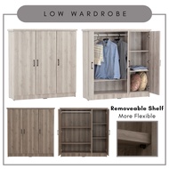 Alora Furniture - DUBLIN 3 Doors Low Wardrobe  / Almari Baju / Kabinet Baju / Children Wardrobe /衣橱